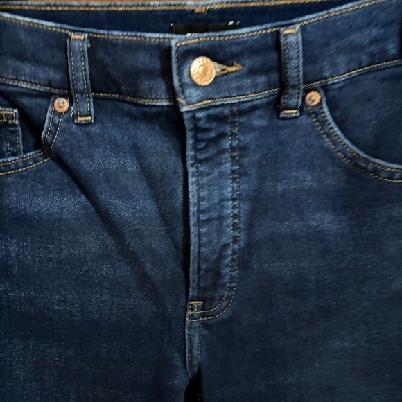 Express‎ Dark Wash Blue High Rise Skinny Jeans 8L - Picture 4 of 15